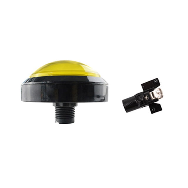 Tholdsy Botón pulsador que funciona con monedas de 100mm, botones redondos para máquina de ventilación de juegos de DJ de vídeo, máquinas Videojuegos y accesorios Amarillo Tipo 3