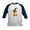 Navy/White, variant on - Halloween Letter L Witch Monogram Kids Baseball Je - Kids Cotton Baseball Jersey, 3/4 Sleeve Shirt