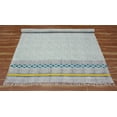 thumbnail image 4 of Casavani Cotton Bedroom Carpets Eco-Friendly Rugs, Blue 6x8 feet, 4 of 6