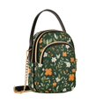 thumbnail image 7 of FORMRS Crossbody Bag for Women Quilted Travel Shoulder Cell Phone Purse with Chain Strap Handbag, Orange Flowers, 7 of 7
