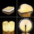 thumbnail image 3 of Portable 3 Colors 3d Led Book Night Light Wooden 5v Usb Rechargeable, 3 of 5