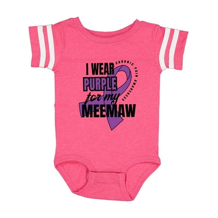 

Inktastic Chronic Pain I Wear Purple For My Meemaw Gift Baby Boy or Baby Girl Bodysuit