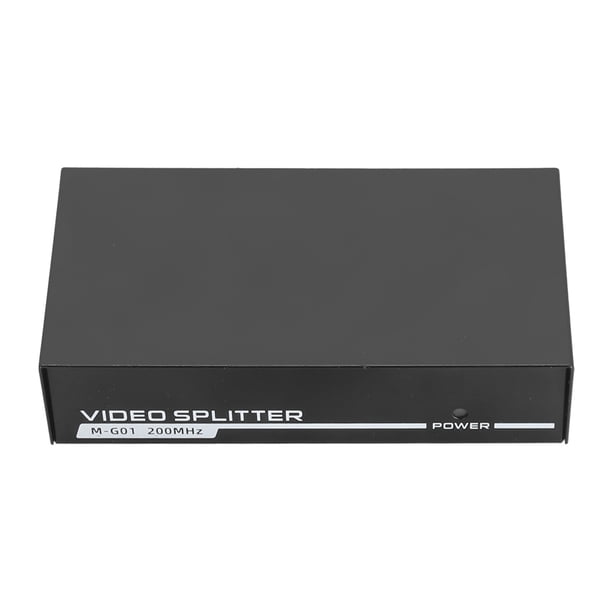 VGA Splitter, 2 Puertos VGA Splitter US Enchip 100-240V 1920x1440 AMPLIMENTO COMPATIBLE PARA LA DUPLICACIÓN DE LA PANTALLA
