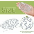 thumbnail image 2 of Plastic Soap Holder Soap Dish Bar Saver Tray with Holes Soap Sponge Holder for Kitchen Bathroom Shower Counter, 4.5 x 3 x 0.7 Inches (Clear,2 Pcs), 2 of 10