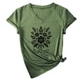 thumbnail image 4 of Tops for Women Trendy Tops Ladies Short Sleeve Womens Athletic Long Sleeve Tee Extra Long Shirts for Women Nightshirts Workout Tee Shirts Womens Work Top Working Shirt plus Size Army Green L, 4 of 4