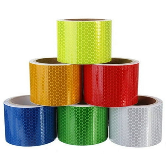 Cheers US x 50mm Reflective Safety Warning Tape Tape High Intensity Grade Self Adhesive Hazard Tape