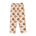 thumbnail image 4 of Goofa Cute Squirrel Printed Soft Pajama Pants for Women, Wide Leg Comfy Casual Lounge Yoga Pants-Small, 4 of 9