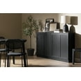 thumbnail image 3 of South Shore Arum 2-Door Sideboard with Shelves, in Black Oak, 3 of 14