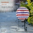thumbnail image 4 of Alpine Corporation 10-Inch Metal Gazing Globe Stand Accessory, Black, 4 of 11