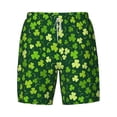 thumbnail image 4 of Lsque Mens Swim Trunks Happy St. Patrick's day Pattern - Bathing Suit Compression Liner - Beach Swim Shorts Swimwear - (S-3XL) - Stretch Quick Dry -Small, 4 of 9