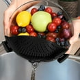 thumbnail image 3 of Effortlessly Strain Your Food with Our Snap-On Heat-Resistant Silicone Kitchen Strainer (2-Pack), 3 of 5