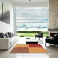 thumbnail image 6 of Ahgly Company Indoor Rectangle Patterned Carrot Orange Area Rugs, 6' x 9', 6 of 6