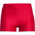 thumbnail image 5 of Under Armour Womens HeatGear Mid Rise Shorty Red 600/Black X-Small, 5 of 6