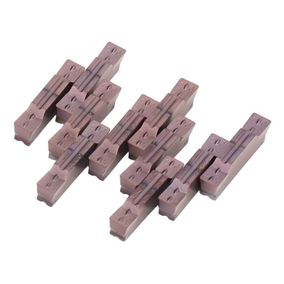 Grooving Cut Off Insert, Semi Finishing High Thermal Shock Resistant Carbide Grooving Inserts Wider Working Range for Light Intermittent Cutting