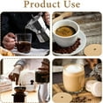 thumbnail image 5 of Disposable Paper Coffee Filters, 200Pcs Brown Round Percolator Filter for Camping Coffee Pot Unbleached Percolator Coffee Filters with Hole for Home Office Supplies, 5 of 8