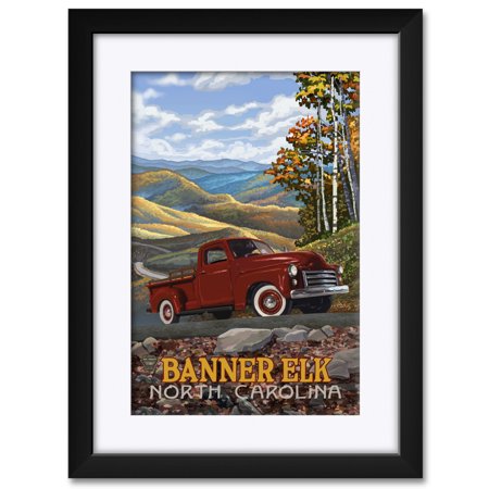 Banner Elk North Carolina Framed Matted Art Print By Paul A