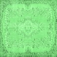 thumbnail image 1 of Ahgly Company Indoor Square Persian Emerald Green Traditional Area Rugs, 5' Square, 1 of 4