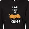 thumbnail image 4 of Inktastic Lab Life is Ruff Yellow Labrador Long Sleeve T-Shirt, 4 of 5