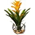 thumbnail image 3 of Nearly Natural 6897-YL Bromeliad with Glass Vase Arrangement, P, 3 of 6