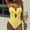 Yellow, variant on Gymvis Bikini Set for Women with Adjustable Straps for Beach Vacation