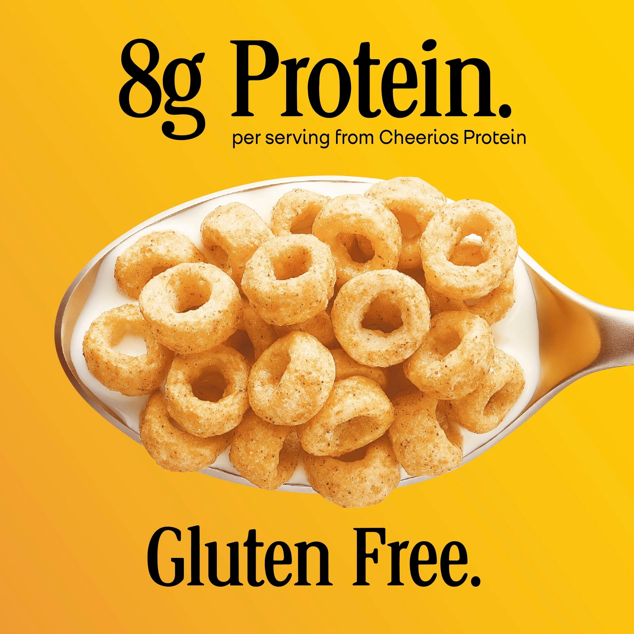 (10 pack) Cinnamon Cheerios Protein, Breakfast Cereal Cup, Gluten Free, Single Serve Cereal, 1.4 oz