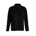 thumbnail image 2 of FOCUSNORM Cardigan à Boutons pour Femmes Couleur Unie Manches Longues Col Rabattu, 2 of 10
