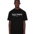 thumbnail image 4 of PALM Palm Angel ANGELS21SS letras de graffiti disueltas LOGO suelta cuello redondo camiseta de manga corta verano para hombresGraffiti De Letras Azul Negro, 4 of 5