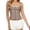 Coffee, variant on Summer Cute Plaid Spaghetti Strap Tank Tops Fashion Lace Trim Scoop Neck Sleeveless Slim Fit Camisole Casual Button down Tie Shoulder Checked Going out Cropped Cami Coffee L