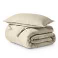 thumbnail image 1 of Bare Home Housse de Couette et Ensemble de Taies de Luxe - Premium 1800 Collection - Ultra Doux - Lit Simple/simple TG, Sable, 2 Pcs, 1 of 8