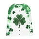 thumbnail image 4 of Cárdigan informal de punto con estampado del Día de San Patricio para mujer, abrigo con botones, 4 of 5