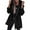 Black, variant on Niaviben Women's Long Trench Coat Womens Windbreaker Jacket with Hood Windproof Jacket Women Trench Coat Fall Coats for Women Jackets Women Black L