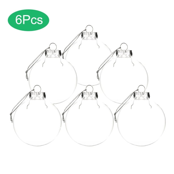 Adornos colgantes de plástico PET transparente para árboles de Navidad: regalos perfectos para la temporada navideña