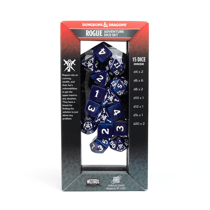 Sirius Dice: D&D Adventure Dice: Rogue Purple Refresh