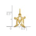 thumbnail image 4 of Finest Gold 10K Yellow Gold Initial M Charm, 4 of 4