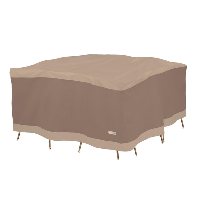 Classic Accessories Duck Covers Elegant 76 in. Square Patio Table & Chair Set Cover