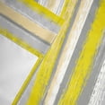 thumbnail image 6 of Valance for Windows,Modern Yellow Gray Stripes Valances Curtain Rod Pocket Valance for Kitchen Bedroom Living Room Bathroom,Abstract Geometric Gradient Short Curtains Window Treatment 42x12in, 6 of 9