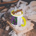 thumbnail image 5 of Wood Violets Mug 11oz Two-Tone Yellow, 5 of 7