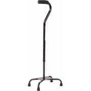 DMI Adjustable Large Base Quad Cane, Black