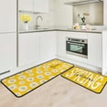 thumbnail image 4 of Sunflower Spring Decorative Kitchen Rugs Set of 2,Spring Summer Flowers Kitchen Rugs and Mats Non Skid Washable Rubber Backing 17"x47"+17"x30", 4 of 6