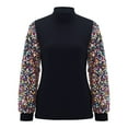 thumbnail image 2 of Women Casual Sequins T Shirt Blouse Ladies Long Sleeve Loose Tee Tops Pullover, 2 of 7