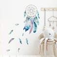 Colorful Feather Stickers, Dream Catcher Decals for Girls' Bedroom ...