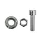 thumbnail image 1 of Tornillo Decorativo Circular Placa Plateado Set, 1 of 3