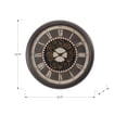 thumbnail image 4 of Clocks - 23" Round - Gear Mechanism - Wall Clock - Brown - Transitional, 4 of 6