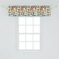 thumbnail image 2 of Ambesonne Alphabet Window Valance, Colorful Animals Initials, 42" x 12", Multicolor, 2 of 3