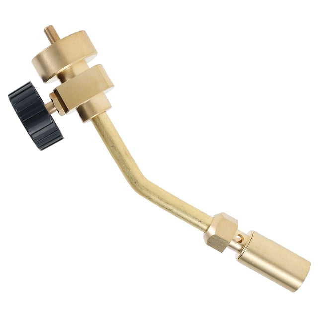 Propane Torch Head Solid Brass Gas Brazing Torch Manual Start Welding Tool (a )