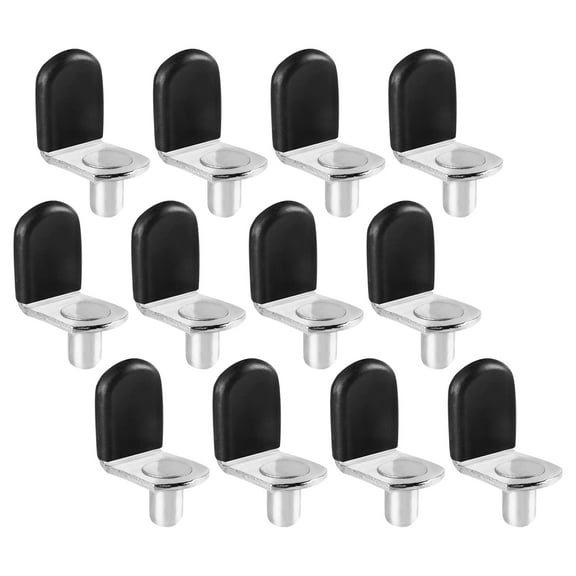 Adifare 80Pcs Shelf Support Peg,L-Shaped Shelf Bracket Peg 6mm Metal Cabinet Support Pin Stable Bookshelf Bracket Peg Furniture Pin Holder for Cabinet Wardrobe Closet