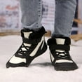 thumbnail image 6 of Kids Winter Barefoot Shoes Girls Boys Wide Toe Box Fur Lined Warm Anti-Slip Minimalist Outdoor Ankle Walking Hiking Snow Boots, 6 of 12