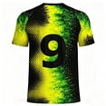 thumbnail image 6 of LEKWK Brazil Soccer Jersey Men Short Sleeve Quick-Dry Flag Football Shirts Breathable Loose Fit Graphic Athletic Shirts for Fan Brazil Jersey Collectors Game Day, 6 of 7