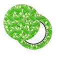 thumbnail image 3 of Round Bar Stool Seat Covers, Green Cucumber Elastic Round Chair Cover Stool Seat Slipcover Bar Stool Cushions Round Pad for 12-14 inch, 3 of 7