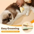 thumbnail image 3 of Pet Hair Comb, 2025 New Wider Cat Flea Comb with Release Button, 360 Degree Rotating Pet Grooming Brush for Cats Dogs (Green), 3 of 7